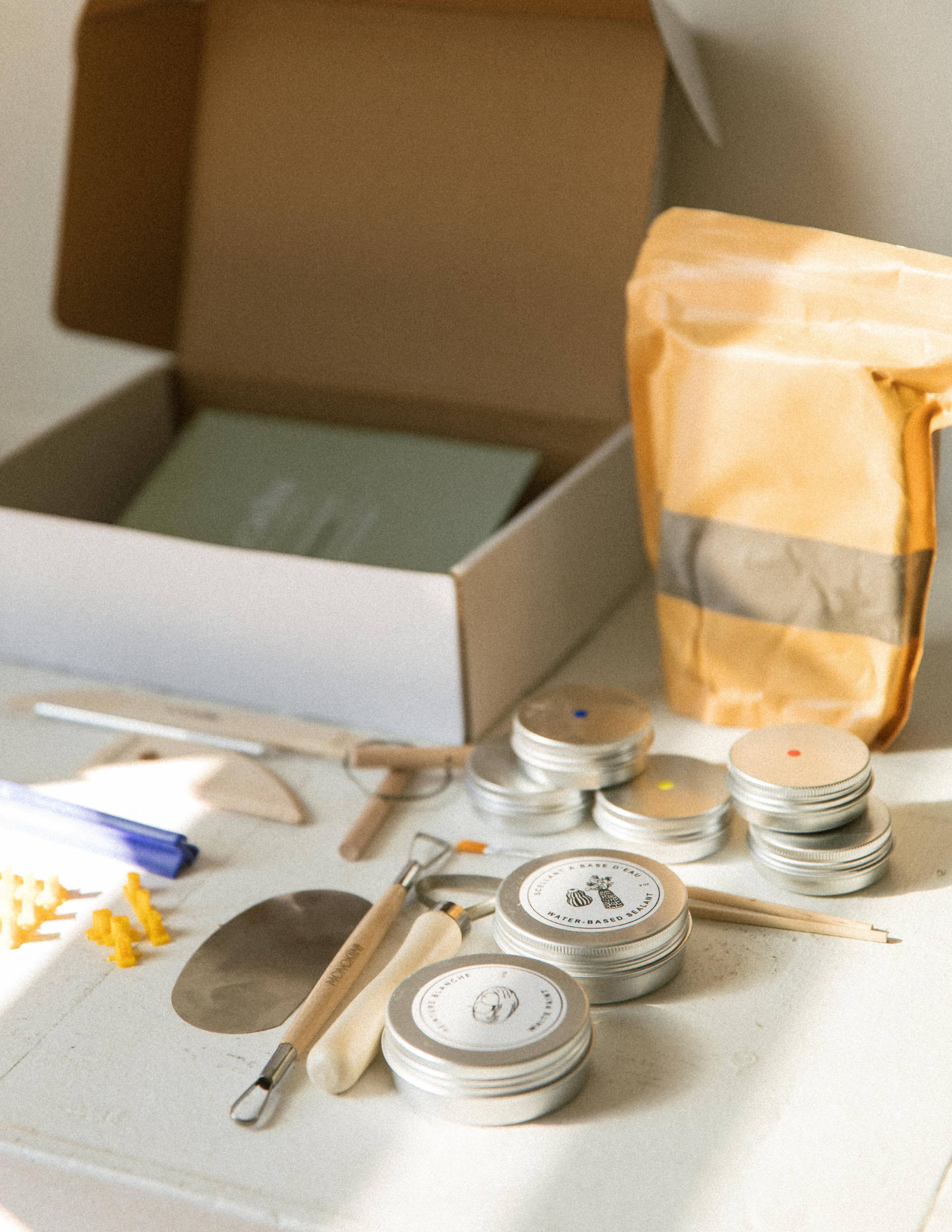 Boîte de poterie à la maison - SANS CUISSON ( usage décoratif )