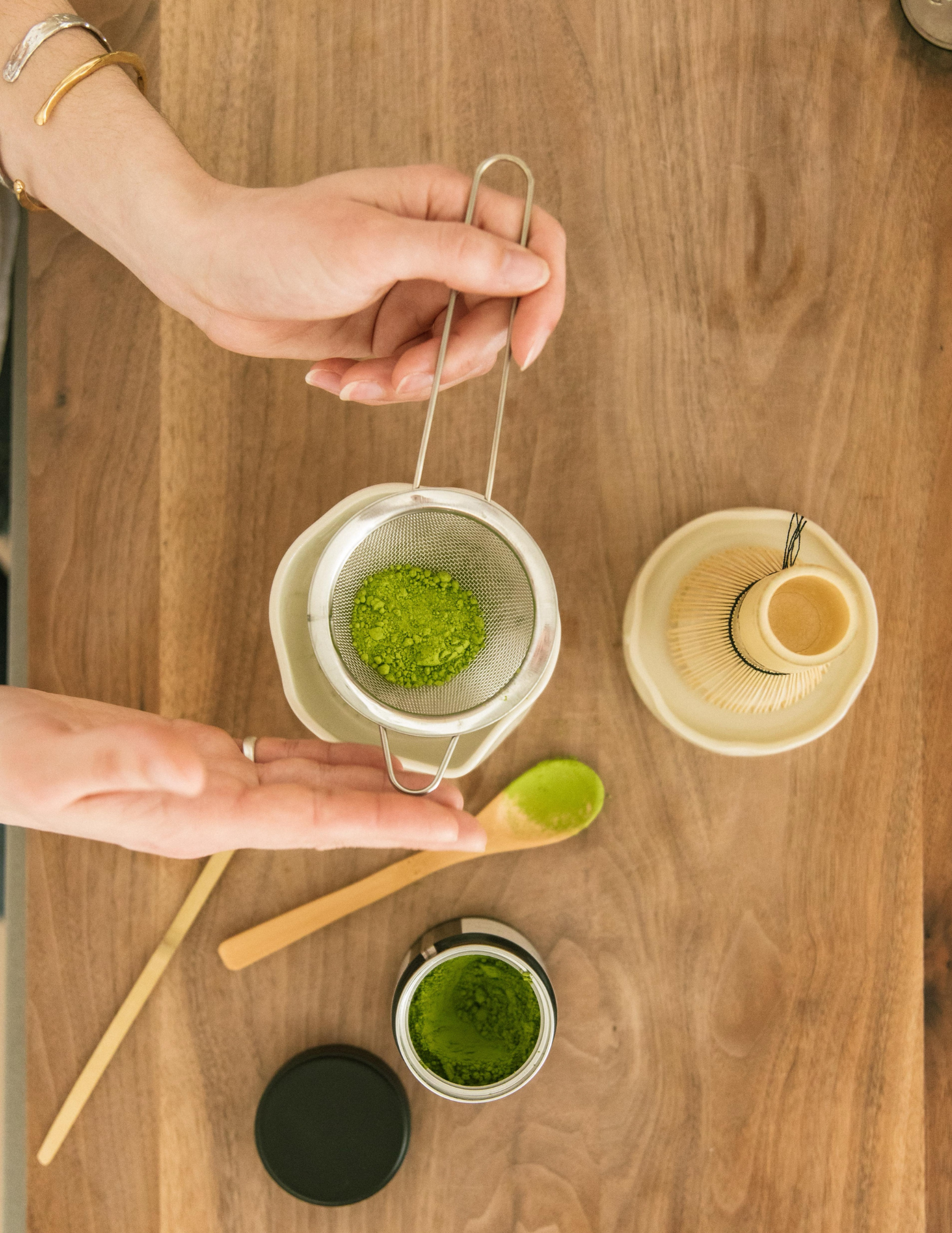 Ensemble à matcha - Agrume