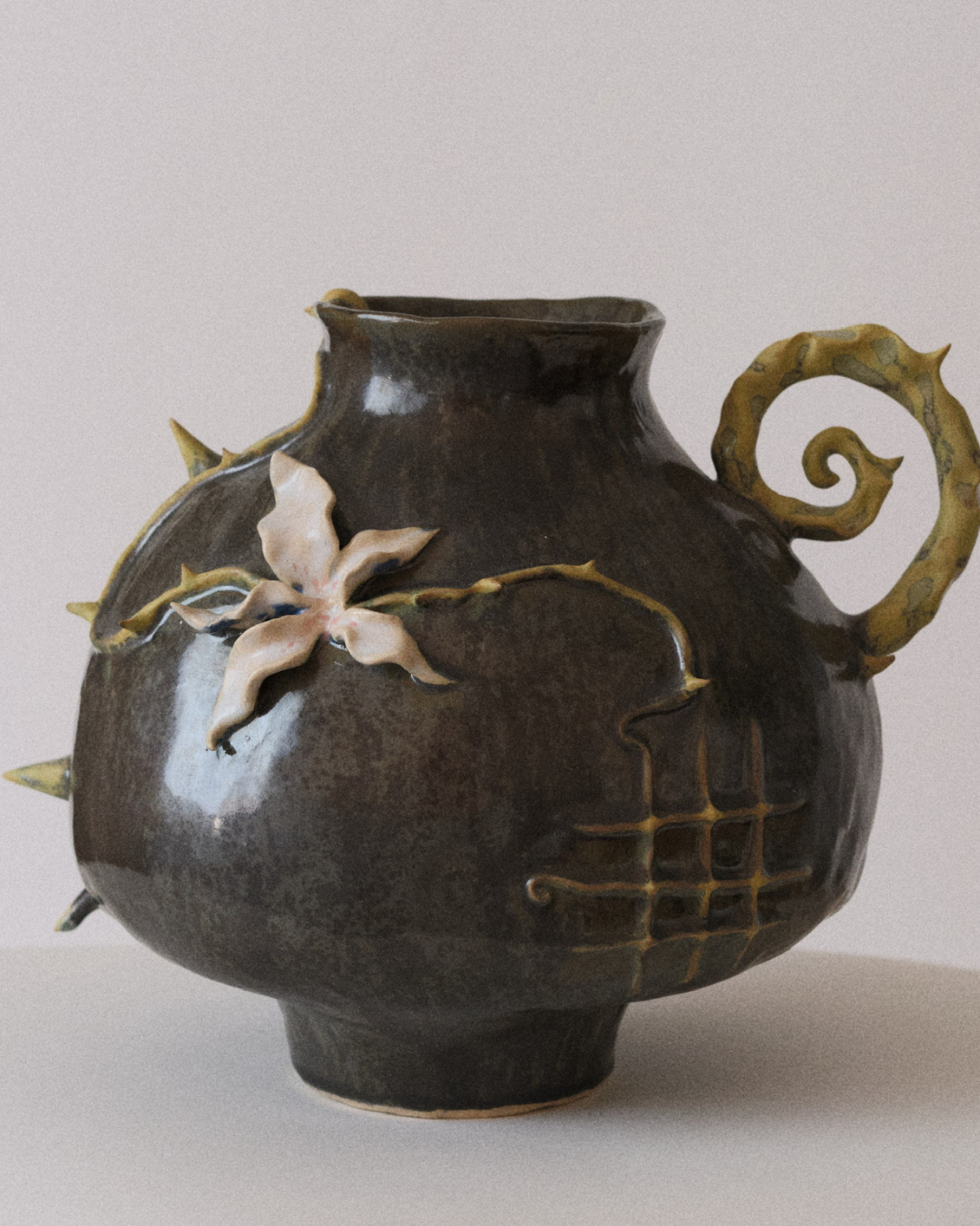 Vase - Tourbillon vert Mousse
