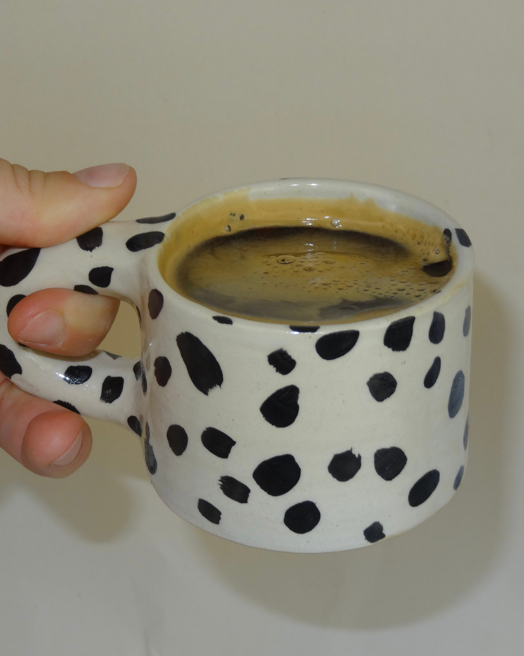 Tasse espresso - Mouchetée