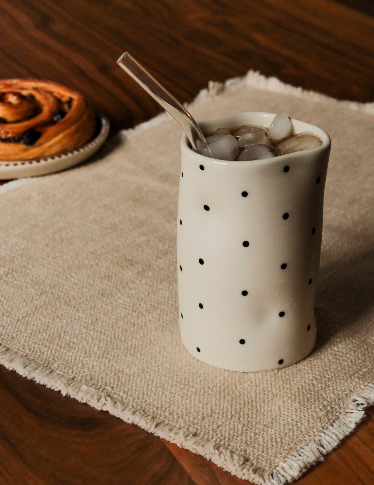 Iced drink cup - Polka Dots