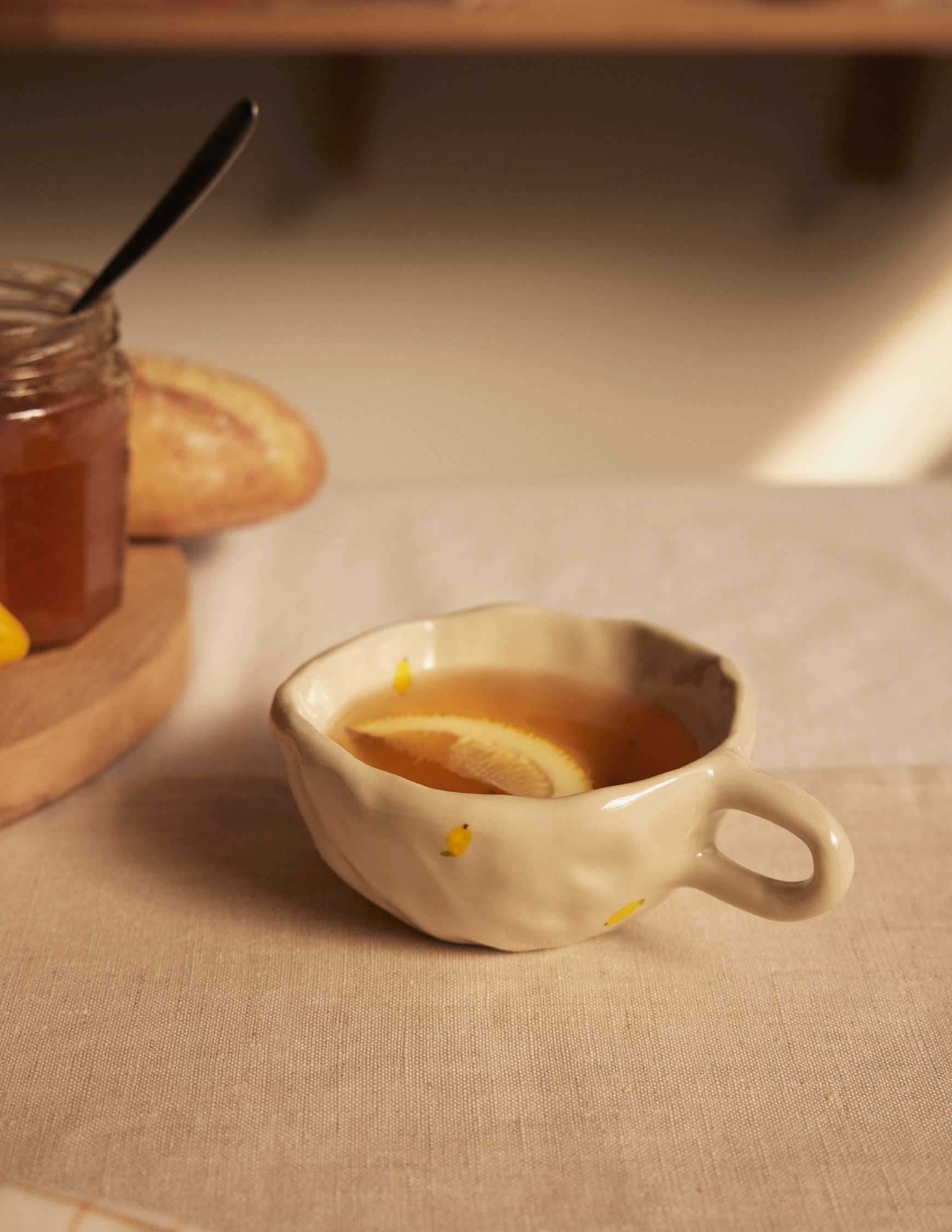 Tasse à café façonnée - Citron