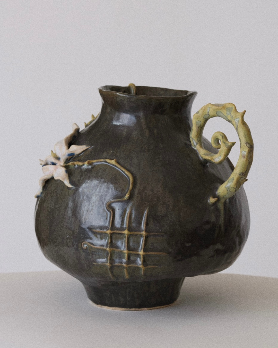 Vase - Tourbillon vert Mousse