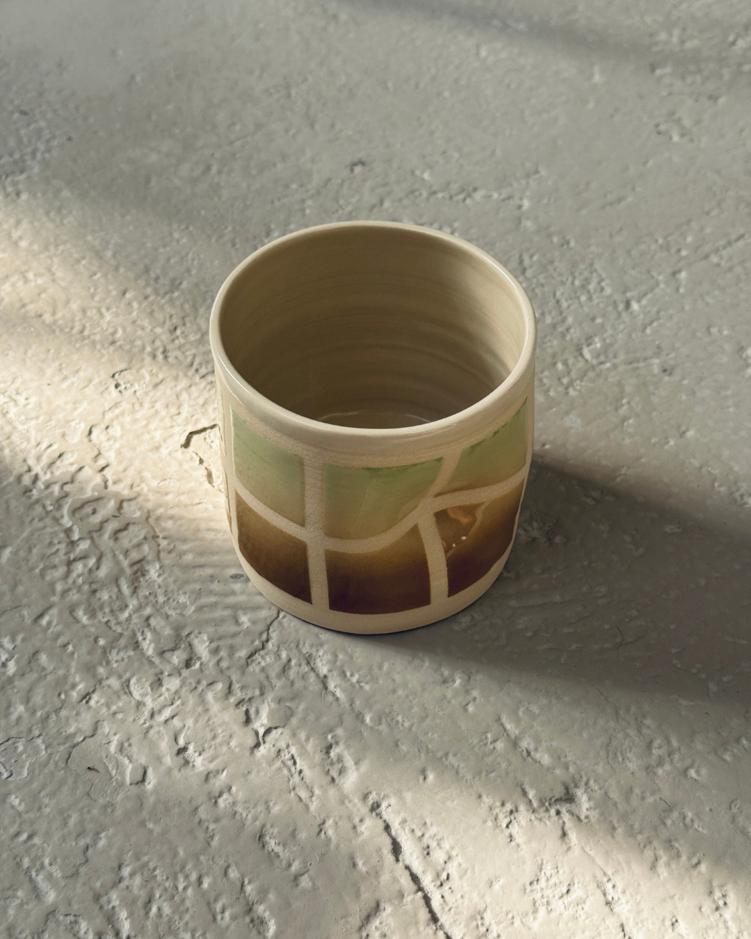 Tasse latté - carreaux - Carré