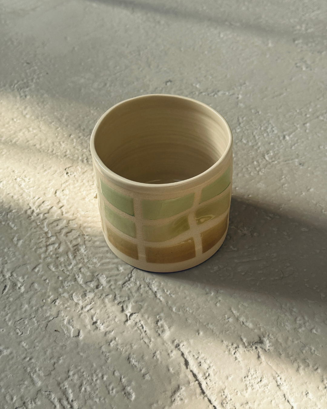 Tasse latté - carreaux - Rectangle