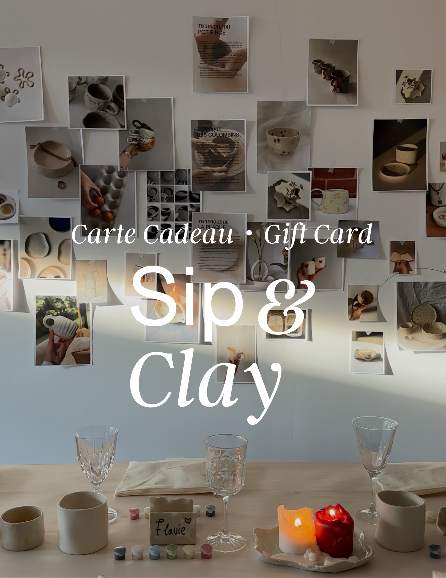 Carte cadeau SIP & CLAY