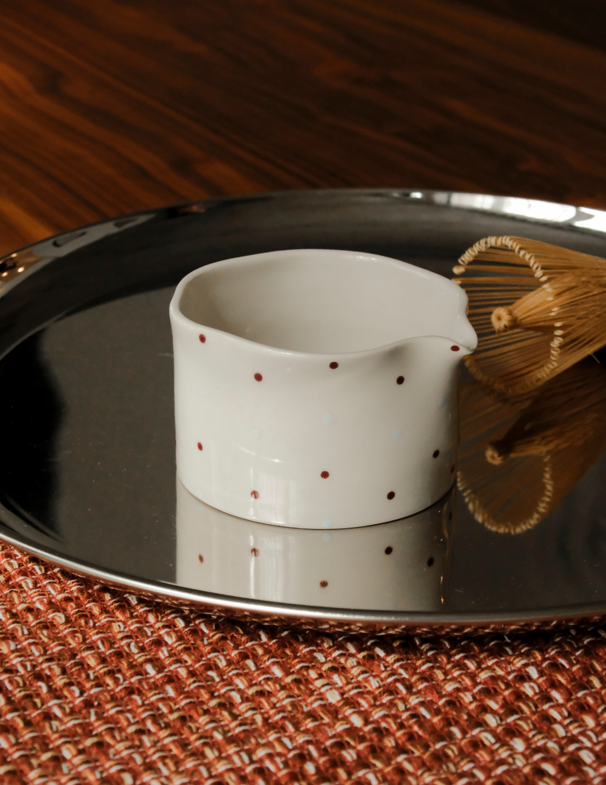 Bol à matcha - Polka Dots Ciel et Vin